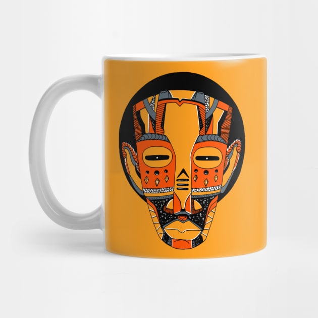 Orangrey African Mask No 3 by kenallouis